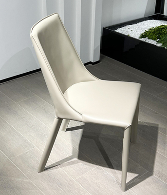 安驹-简约餐椅浅灰色米色Y8002A