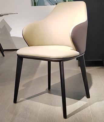 安驹-靠背办公椅 白 腊木餐椅DC031