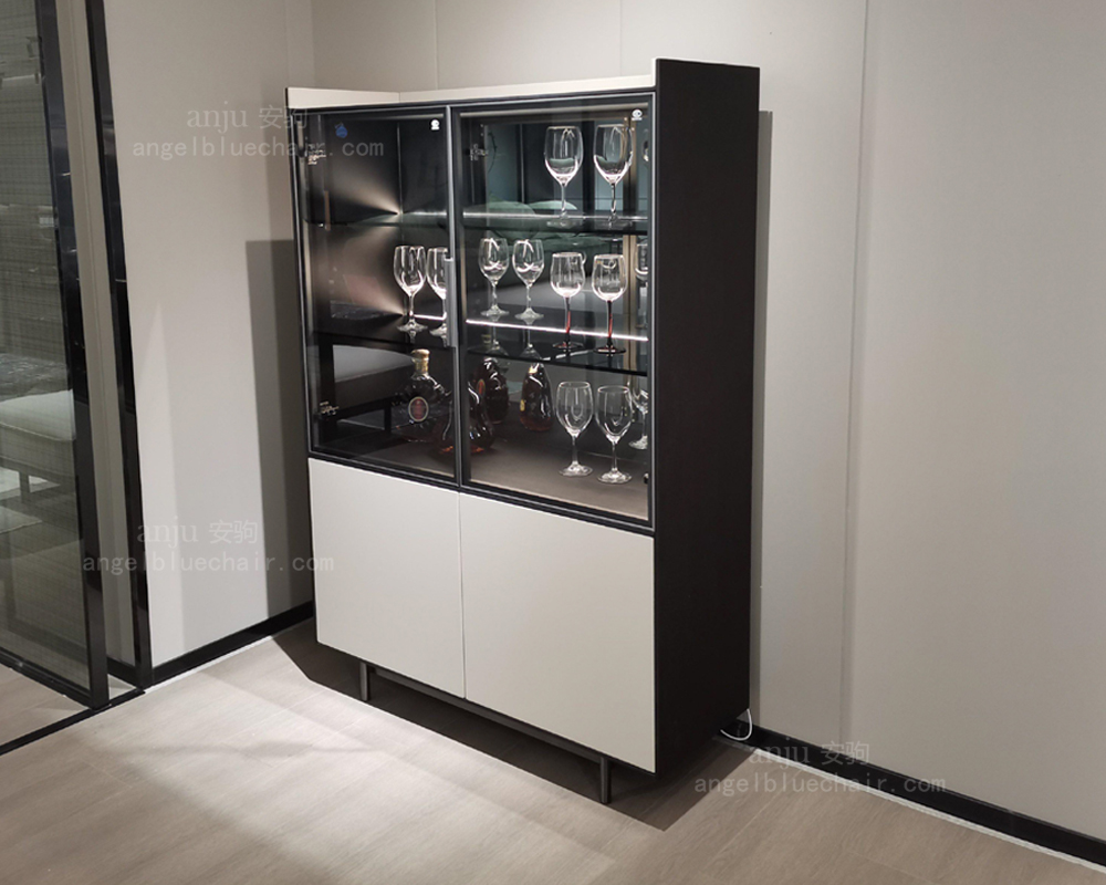 安驹-简约岩板酒柜