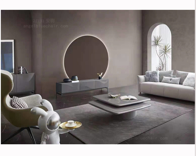 安驹-意式简约钢琴烤漆茶几电视柜餐边柜灰色系列