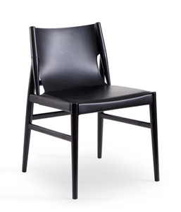 安驹-现代优质简约木质马鞍皮椅商用餐椅奶茶椅DC032