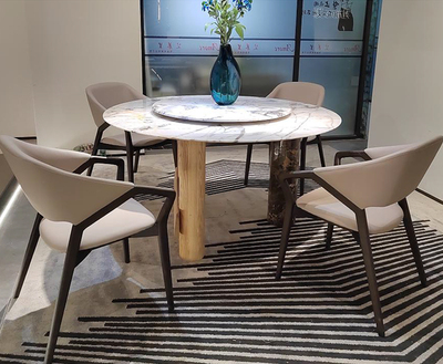 安驹-天然大象石大理石餐桌